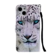 thumbnail image 3 of Allytech Flip PU Leather Case for iPhone 14 5G 2022 (6.1 inch), Hands Free Stand Magnetic Closure TPU Bumper Anti-Scratch Case for Apple iPhone 14, White Leopard, 3 of 6