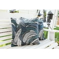 thumbnail image 4 of Gray and Teal Feather Elegant, Decorative Throw Pillow Cover (18"x18") Set of 2, 4 of 4