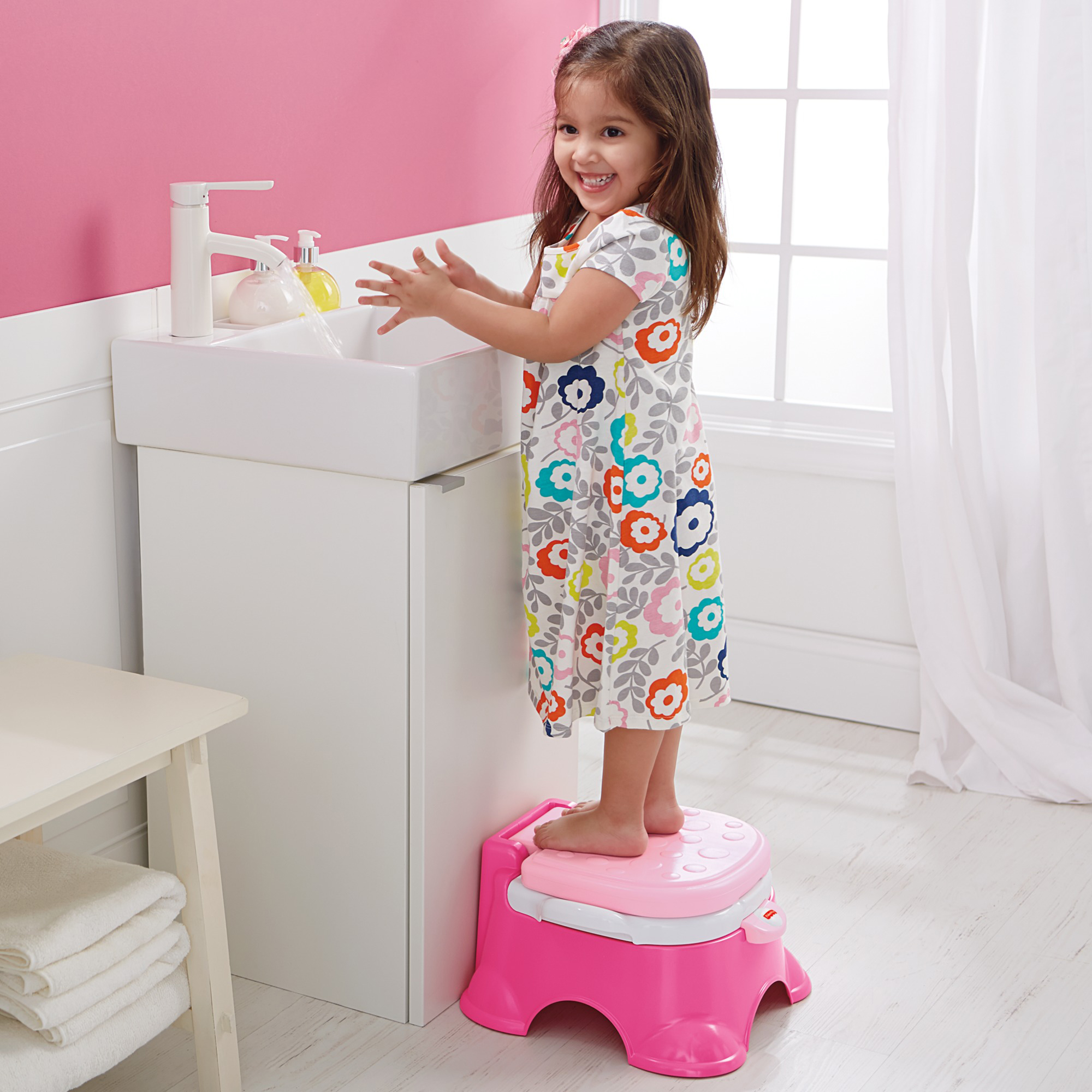 Fisher-Price Princess Stepstool Potty, Pink