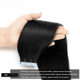 thumbnail image 7 of Tape in Human Hair Extensions for Women 20pcs/pack 14"-24" Hair Tape in Extensions Invisible Seamless Tape In Extensions Human Hair Skin Weft #1, 7 of 7