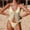 *Yellow, variant on ClodeEU Women's Tie Front Cutout Bikini Set, Spaghetti Strap Two Piece Swimsuit, High Waist Cheeky Bathing Suit for Beach Pool White,Womens Plus M