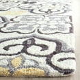 thumbnail image 3 of SAFAVIEH Four Seasons Katelynn Damask Polyester Runner Rug, Grey/Ivory, 2'3" x 8', 3 of 6