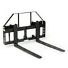 Titan Attachments 46" Pallet Fork Frame Attachment with 42" Fork Blades Skid Steer Quick Tach