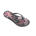 thumbnail image 3 of Havaianas Women's Slim Organic Flip Flop Sandal - Black Floral, 3 of 4