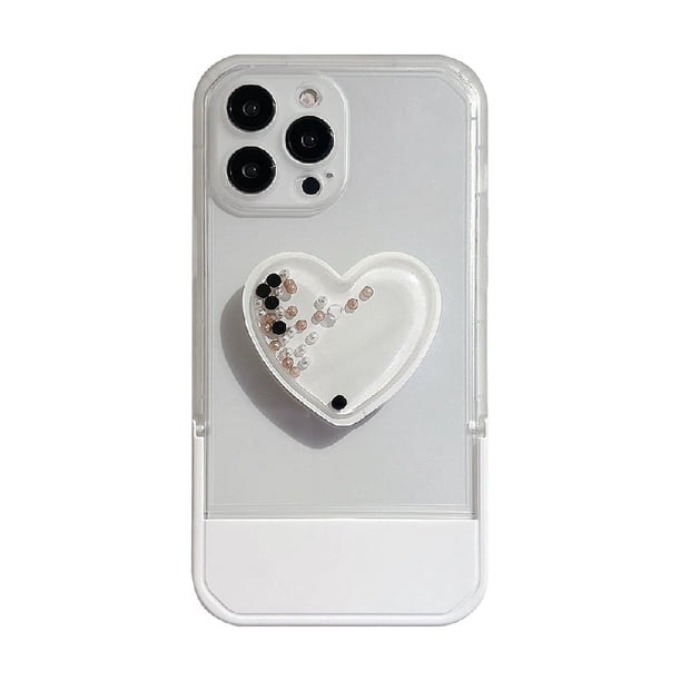 Heart-Shaped Phone Stand for Apple iPhone 14/13/12/11 Pro Max/Plus/XS/XR - Stylish & Durable Protection