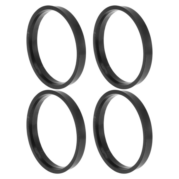 Anillos centrados de cubo de rueda de automóvil de 78.1 mm a 70.1 mm, negros, de policarbonato, con absorción de choque, 4 Pcs