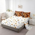 thumbnail image 5 of Manfei Brown Highland Cattle 7-Piece Twin Bedding Sets,Autumn Pumpkin Maples Bedding Comforter Set,Hello Fall Sheet Sets For Child,Ultra Soft Home Decor Reversible, 5 of 8