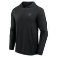 thumbnail image 2 of Men's Fanatics Black Las Vegas Raiders Front Office Power Mono Long Sleeve Hoodie T-Shirt, 2 of 3