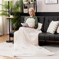 thumbnail image 3 of Costway 62" x 84" Flannel Heated Blanket Electric Throw w/10 Heating Levels, 3 of 7