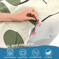 thumbnail image 5 of Yayeee Kitchen Curtains Tier Set of 2 Light Filtering 57"x24" Over Sink Window Panels, Navy Flower, 5 of 7