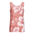 thumbnail image 3 of UPPADA Camisoles d'Été pour Femmes à Col Rond Coupe Ample T-Shirts Décontractés Mode Sans Manches Vêtements de Plage Ourlet Fluide Chandails à Enfiler Hauts Plage Boho Vêtements pour Femmes Liquidation Rose,m, 3 of 5