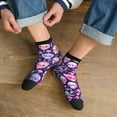 thumbnail image 3 of Pofeuu Skull mushroom colorful cute Print 30cm Socks, Adult Running Hiking Socks for Youth and Adult, 3 of 7