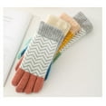 thumbnail image 2 of 2022 Winter Explosions Wool Knitted Mixed Color Gloves Plus Velvet Padded Cycling Five-finger Touch Screen Warm Gloves, 2 of 7