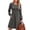Dark flower grey, variant on Long Sleeve Fall Dresses for Women Pleated Crew Neck Midi Dress Casual Dress with Pockets