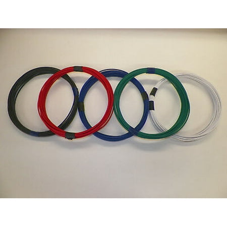 Dh Wire - 18 GXL HIGH TEMP AUTOMOTIVE WIRE 5 SOLID COLORS 10 FEET EACH 50 FEET TOTAL