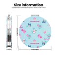 thumbnail image 3 of Qekee Sanrio Print Compact Makeup Mirror Folding Mini Pocket Mirror Portable Hand Mirror Double-Sided 2 x 1x Magnification for Woman Girls-Round Shape, 3 of 9