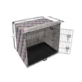 thumbnail image 6 of Floral Dog Crate Cover, Ornamental Elements in Colorful Blobs, Easy to Use Pet Kennel Cover Small Dogs Puppies Kittens, 7 Sizes, Multicolor, by Ambesonne, 6 of 6