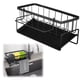 thumbnail image 2 of Yuarrent Organizador moderno de fregadero de acero inoxidable para cocina limpia y ordenada, soporte para paños de cocina de acero inoxidable Almacenamiento y organización del hogar, 2 of 6