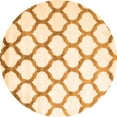 thumbnail image 1 of Ahgly Company Indoor Round Trellis Orange Contemporary Area Rugs, 3' Round, 1 of 1