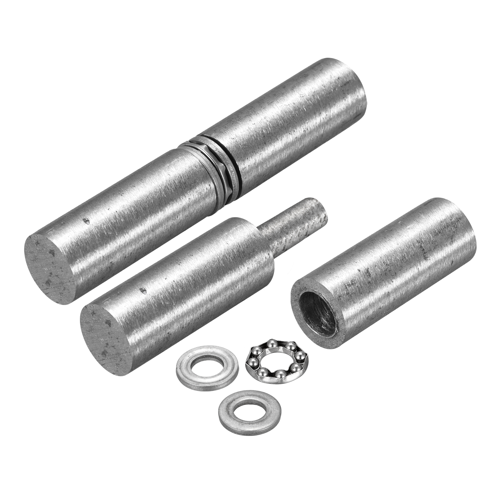 Uxcell Weld on Barrel Hinges, 110mm x 20mm Male to Female Iron Hinge