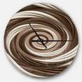 thumbnail image 1 of DesignArt Chocolate and Milk Candy Spiral Design Large Wall Clock, 1 of 2