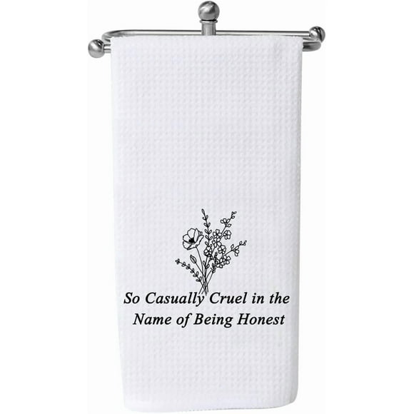 TOBGBE Gift for Fan Singer's Merchandise Towel Singer Fan Gifts Singer Concert Idea Kitchen Towel Music Lover Gift (Cotton, Honest Towels CA)