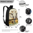 thumbnail image 5 of KUIFORTI Elephant Girls Bookbag Ages 8-10 Sunflower Backpack For School Girls 5th Grade Multi-Pockets Kids Shoulder Backpack Large Capacity School Bag with Shoulder Pad & Adjustable Straps, 5 of 6