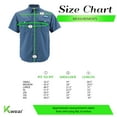 thumbnail image 5 of Men’s Tuna Waterproof Quick Dry UPF 50+ Nylon Short Sleeve Fishing Button Shirt (Ivory, 2XL), 5 of 5