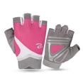 thumbnail image 3 of Guantes de gimnasio profesionales para mujer, guantes para levantamiento de pesas, Crossfit, entrenamiento, Fitness, transpirables, Protector de mano para culturismo y medio dedo, 3 of 5