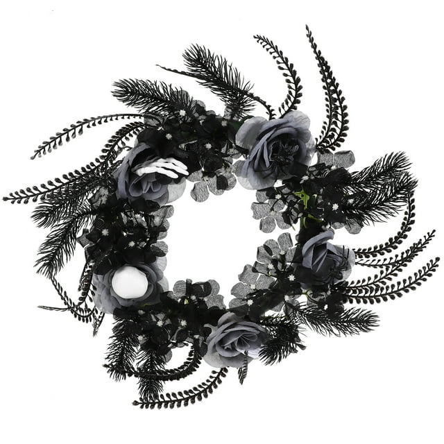 Couronne d'Halloween Guirlande Maison Hantée Décorations de Fête d'Horreur