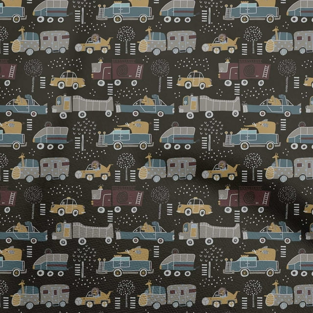 oneOone Georgette Viscose Gray Fabric Kids Mountain With Lake Sewing Craft Projects Fabric Prints By Yard 42 Inch Wide
