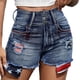 thumbnail image 5 of WILLBEST Jeans Mujer Pantalones Cortos de Mezclilla Para Mujer, Cintura Alta, Casuales, Cómodos, Diseño Estampado, Versátiles, Para Primavera, Verano y Otoño, Para Uso Diario, de Fácil Cuidado., 5 of 8