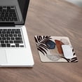 thumbnail image 3 of Boho Abstract Art Mouse Pad MidCentury Modern Decor, Small Gaming Square Mouse Pad, NonSlip Rubber Base, 9.5x7.9 Inch, Adds an Artistic and Bohemian Flair to Your Desk, 3 of 4