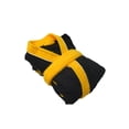 thumbnail image 1 of Bata de Baño Unisex Microfibra Football Negro / Amarillo, 1 of 4