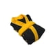 thumbnail image 1 of Bata de Baño Unisex Microfibra Football Negro / Amarillo, 1 of 4