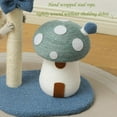 thumbnail image 4 of Cat Scratching Post, Kitty Toys Mushroom Lollipop Cat Scratcher Furniture Cat Climber Climbing Tower for Indoor Cats (Blue), 4 of 6