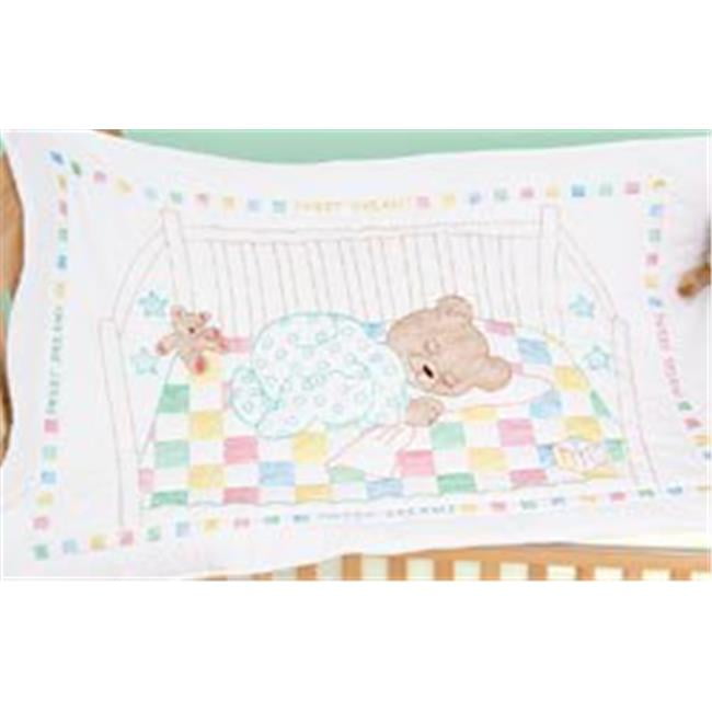 Jack Dempsey Stamped White Quilt Crib Top 40"X60" Deer & Friends 013155909340 Jack Dempsey Stamped White Quilt Crib Top 40"X60" Deer & Friends 013155909340