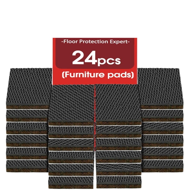 Furniture Pads Non Slip 24pcs 2'' Furniture Leg Pads,Furniture Gripper