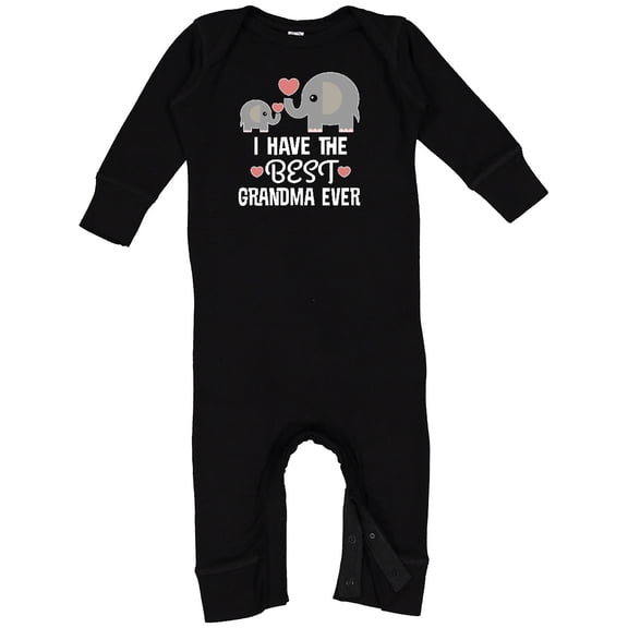 Inktastic Grandchild Best Grandma Ever Baby Romper Coveralls