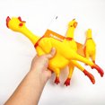thumbnail image 1 of Chainplus Screaming Chicken Rubber Chicken /Squeeze Chicken Prank Novelty (Yellow M), 1 of 6