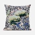 thumbnail image 5 of Amrita Sen Three Roses with Butterfly Indoor/Outdoor Pillow with Removable Cover in Green Gray Blue Black26x26, 5 of 5