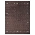 thumbnail image 2 of Rugsotic Carpets Hand Knotted Wool Area Rug 8'x10' Brown Contemporary Rectangle Indoor Rug for Living Room, Bedroom Antimicrobial L00516, 2 of 5