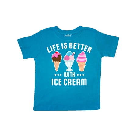 

Inktastic Life is Better with Ice Cream Gift Toddler Boy or Toddler Girl T-Shirt
