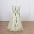 BalsaCircle 50 Beige Extra Premium Chiffon Chair Sashes Bows Ties ...