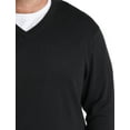 thumbnail image 2 of Harbor Bay by DXL Big and Tall Men's V-Neck Pullover, Black, 5XL, 2 of 5