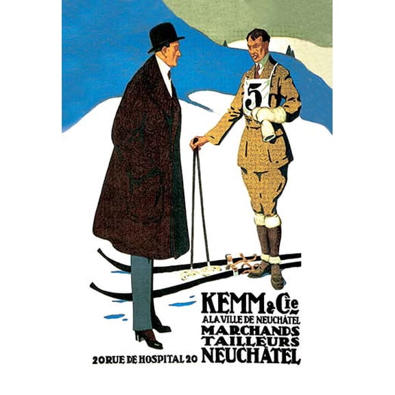 Kemm Cic Ala Ville de Neuchatel Fine art canvas print (20" x 30")