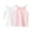 White, variant on Fancifize 2 Pack Girls Ribbed Knit Tank Tops Cotton Scoop Neck Sleeveless Cami Undershirts for Kids