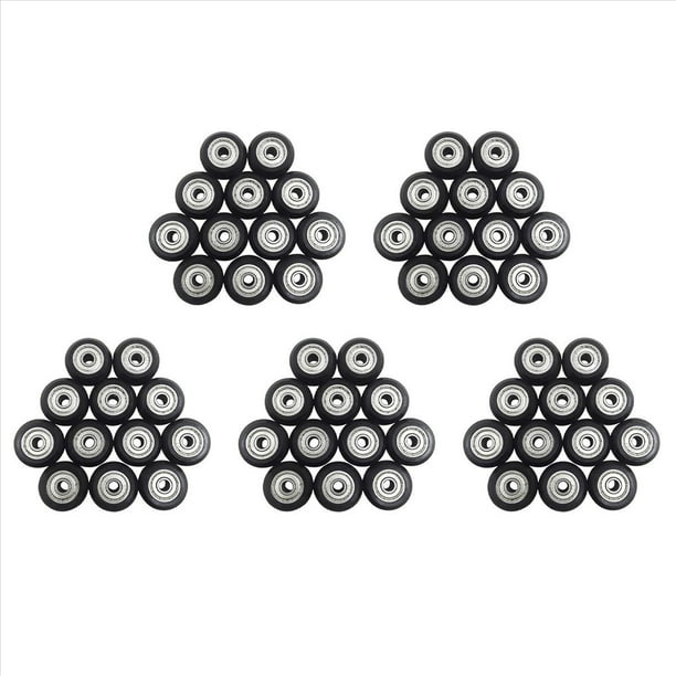 60 Unids 625Zz Ruedas de Polea de PláStico con Rodamientos Engranaje para Impresora 3D Compatible con -10 / -10S / CNC Router Hybrid
