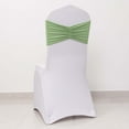 thumbnail image 6 of Efavormart 5 Pack Sage Green Wide Ruffled Spandex Chair Sash Band - 8"x13", 6 of 11