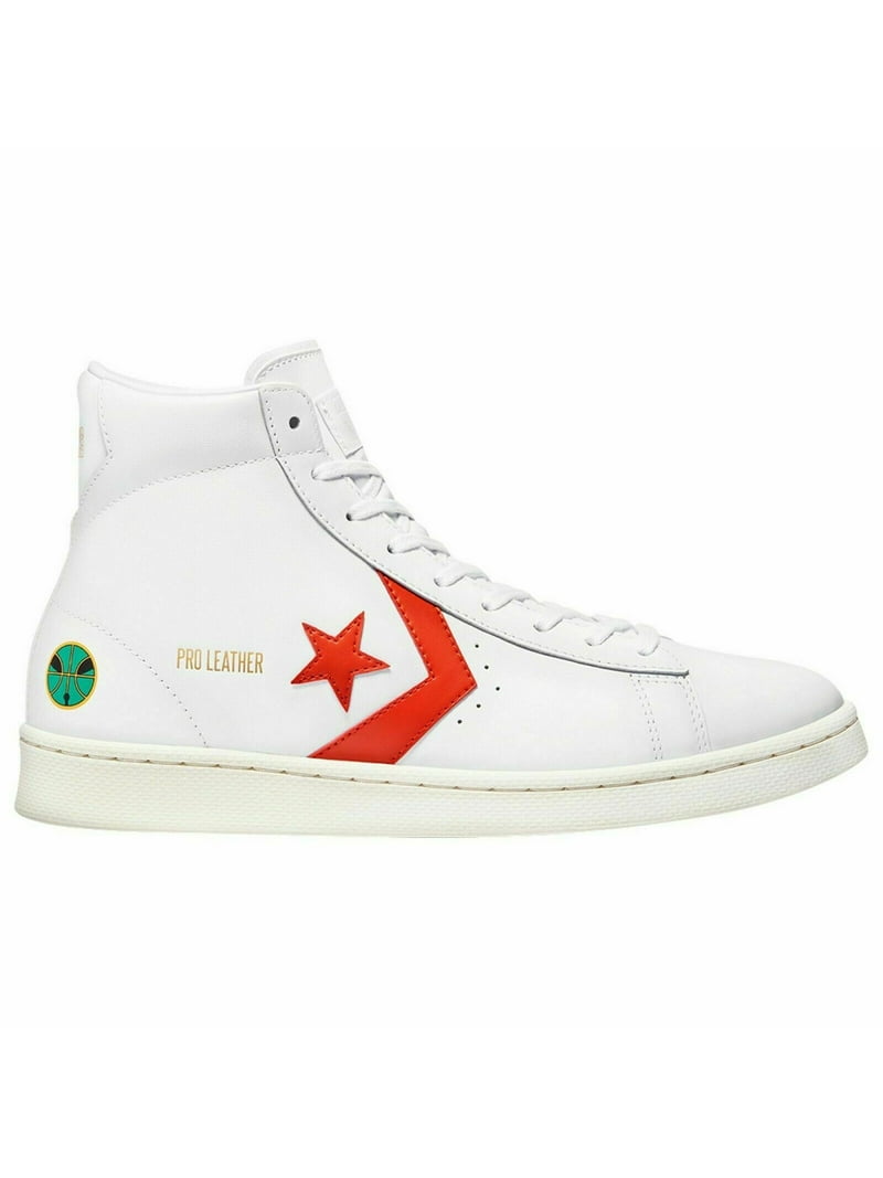 Converse Rayguns Leather High Shoes 171197C White/White/Orange - Walmart.com